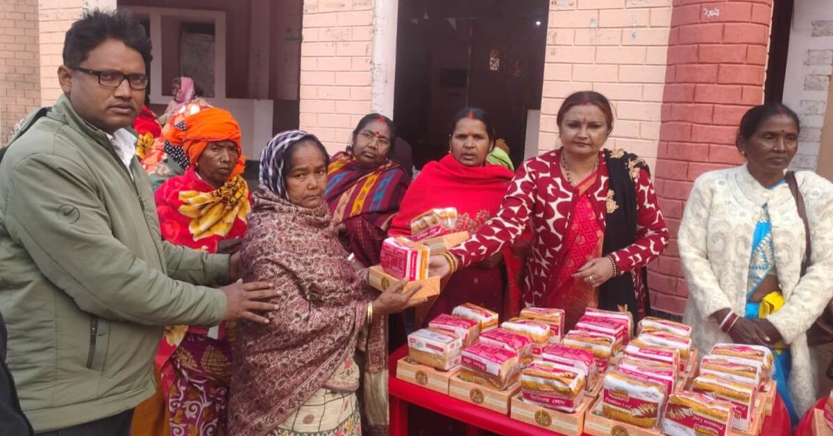 भाजपा महिला मोर्चा ने जामताड़ा वृद्ध आश्रम में किया मानवीय पहल