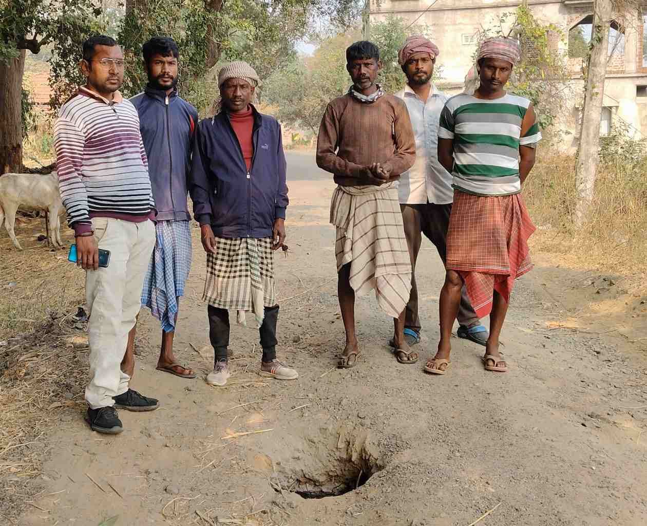 टूटे ह्यूम पाइप ने बढ़ाई मुश्किलें, चन्द्रदीपा–गोआ कोला मुख्य सड़क बनी हादसों का कारण