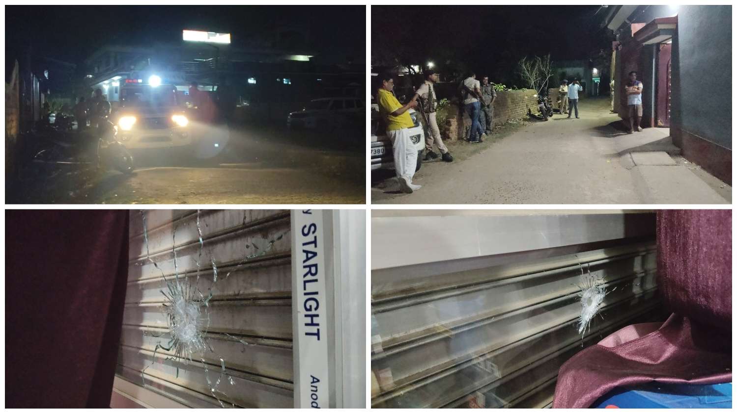 मिहिजाम में दहशत: राजू फुटवेयर पर बाइक सवार बदमाशों की ताबड़तोड़ फायरिंग, बाल-बाल बचे लोग